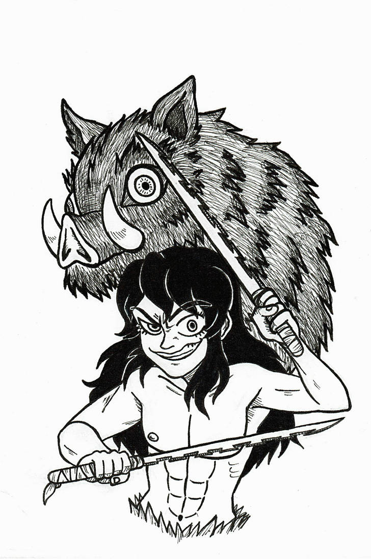 Inosuke Early Design Inosuke by meLessia on DeviantArt