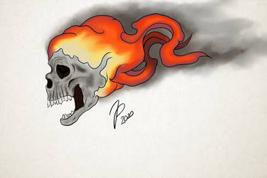 Flaming Skull 2020