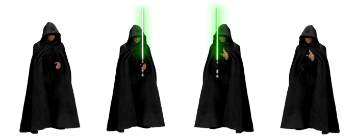 Luke Skywalker/Mysterious Jedi PNG/Vector