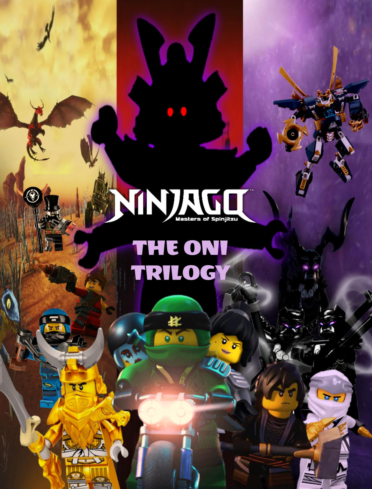 Whitney Praktisk Lappe Lego Ninjago: The Oni Trilogy Poster by CrossoverKing16 on DeviantArt