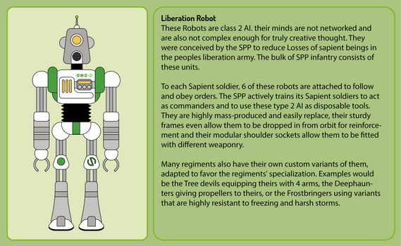 Liberation army robot