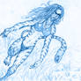 BLUE SKETCH 42 Tigra