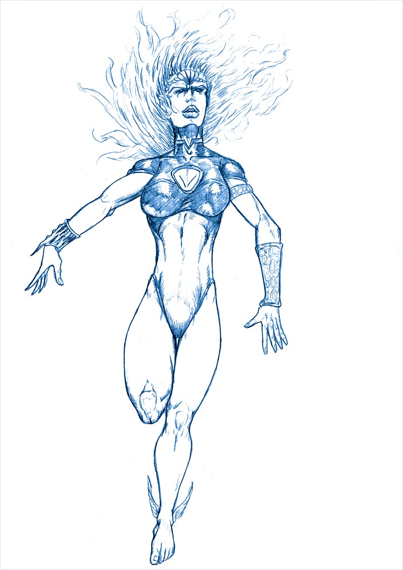 BLUE SKETCH 47 Namorita