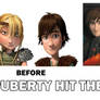 How To Train Your Dragon Before and After.