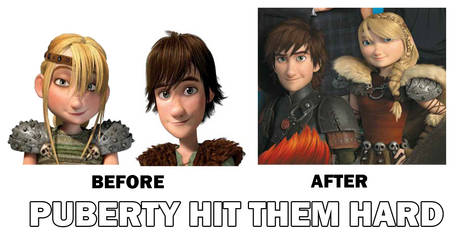 How To Train Your Dragon Before and After.