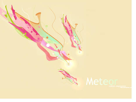 Meteors01- colors explosion