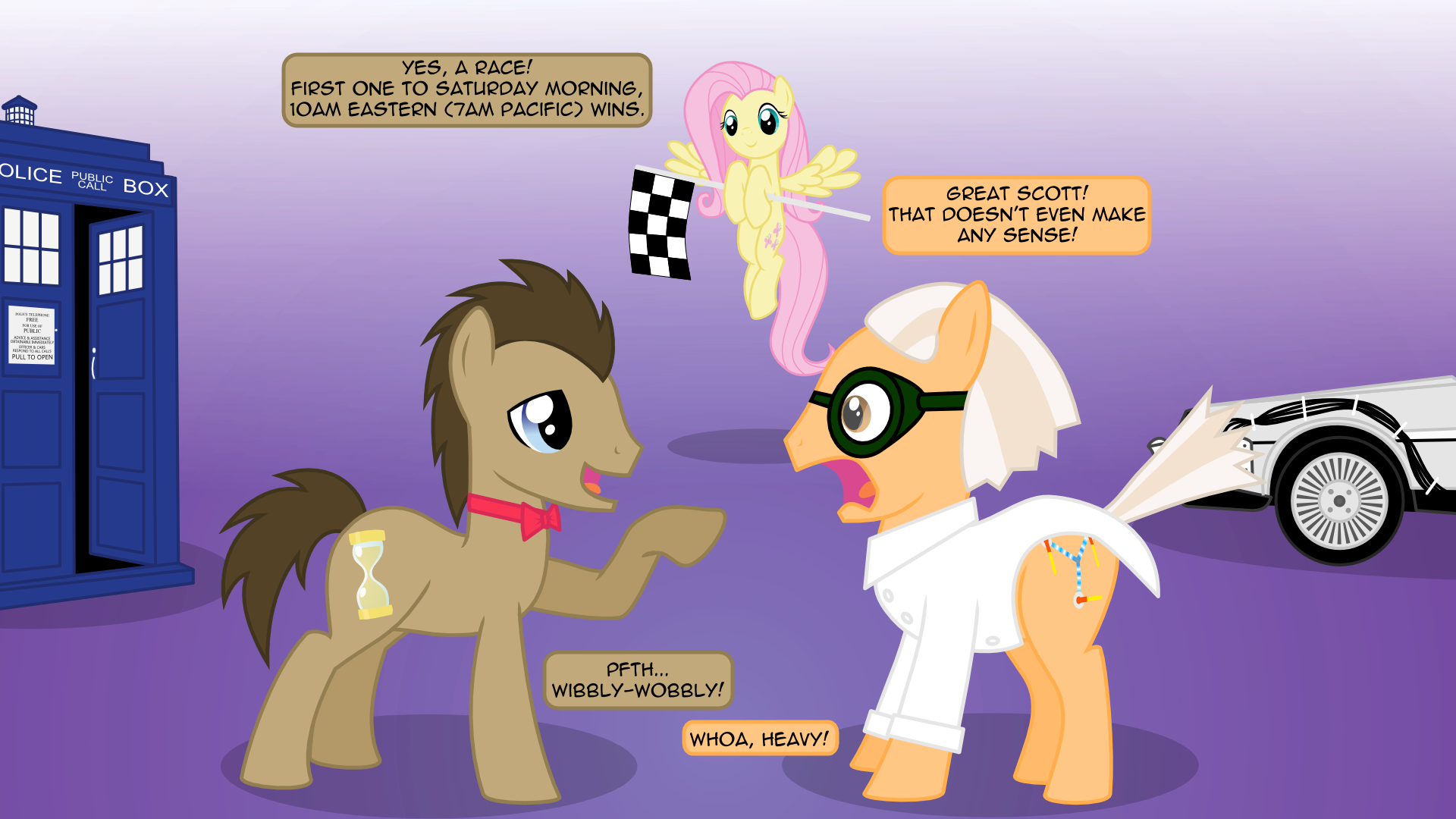 Doctor Whooves vs. Doc Brown