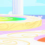 Cloudsdale Rainbow Fountains Background