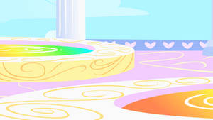 Cloudsdale Rainbow Fountains Background