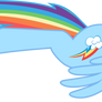 Happy Flying Rainbow Dash