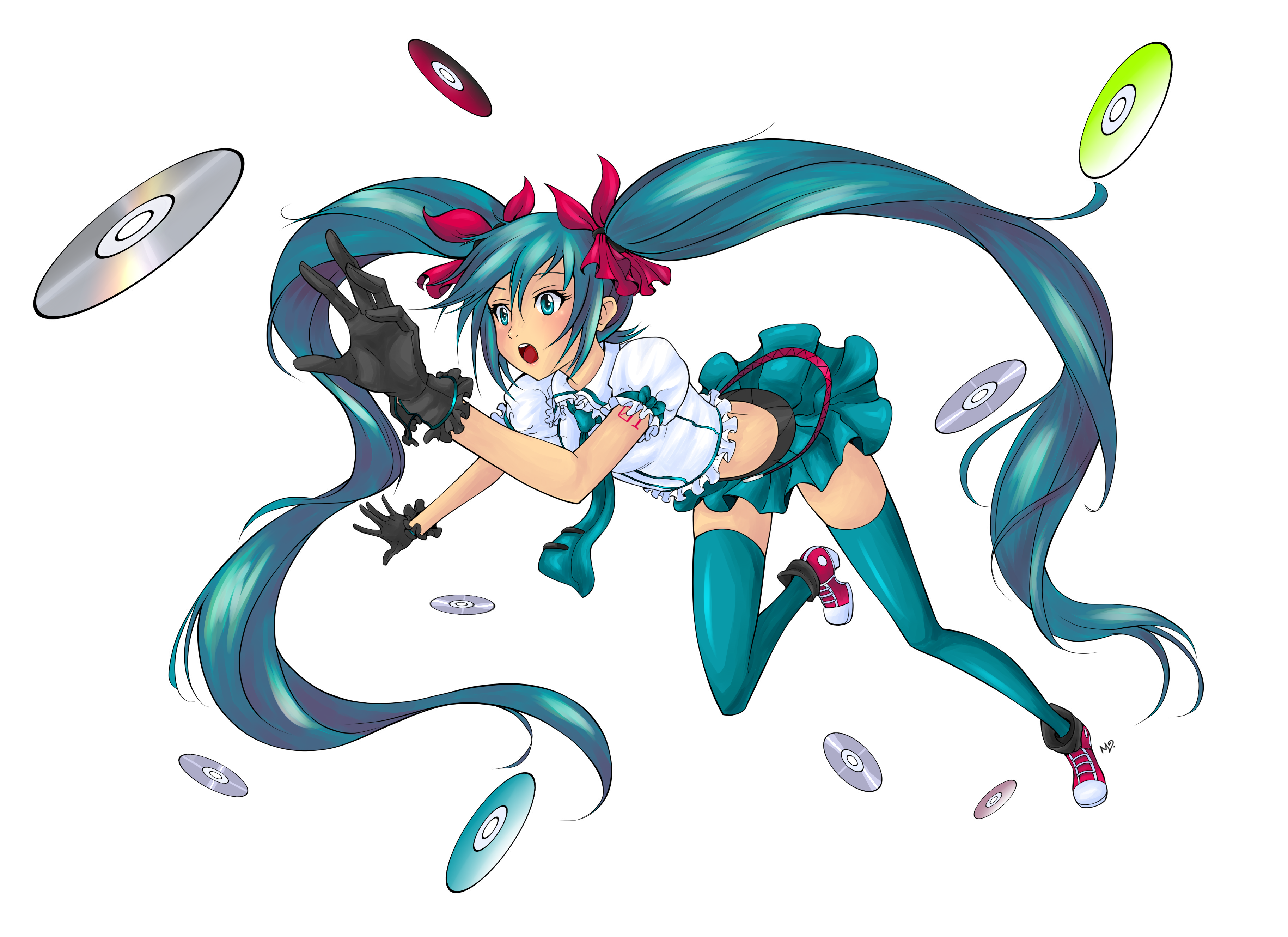 Hatsune Miku Colouring Practise