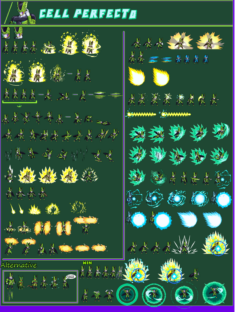 Sheet de cell perfecto swl by gokussjdenamek115 on DeviantArt