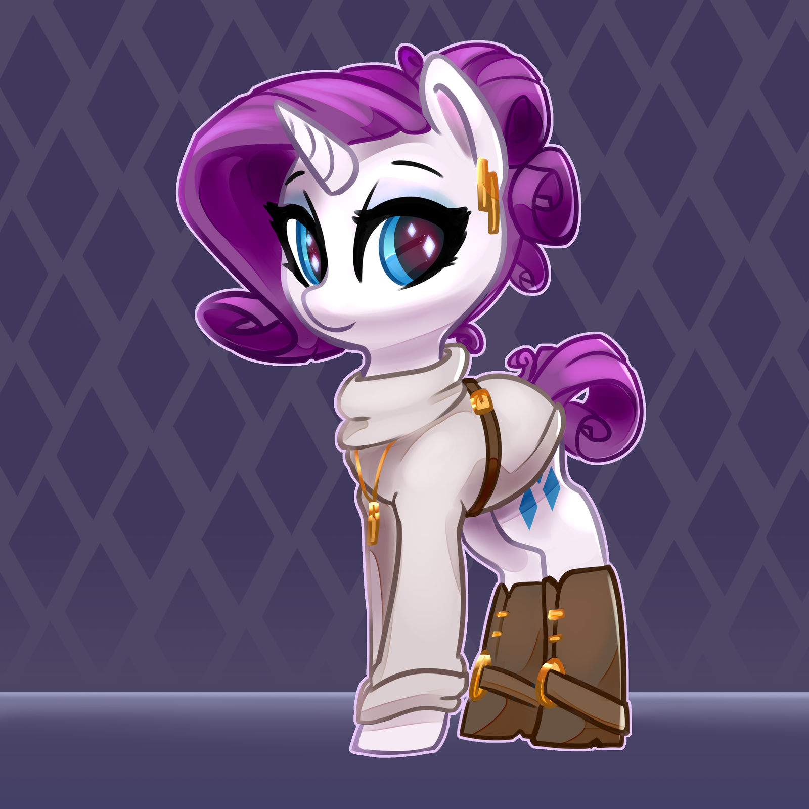 Puffed Rarity Deviantart Rarity by lilfunkman on DeviantArt