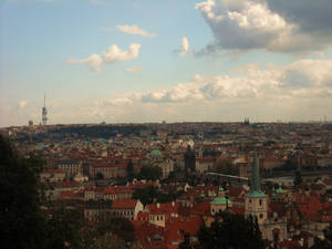 The skyline of Prague