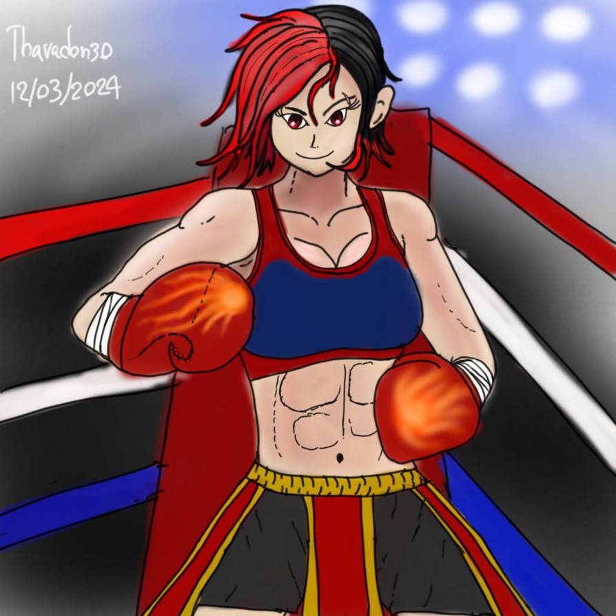 My new Boxing OC. Magna by tharadon30 on DeviantArt