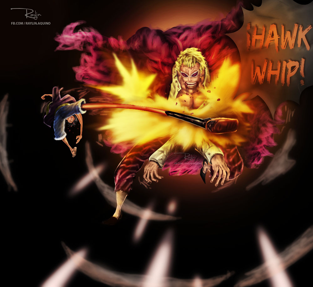 One Piece 7 Luffy Vs Doflamingo Hawk Whip By Raylinanthony On Deviantart