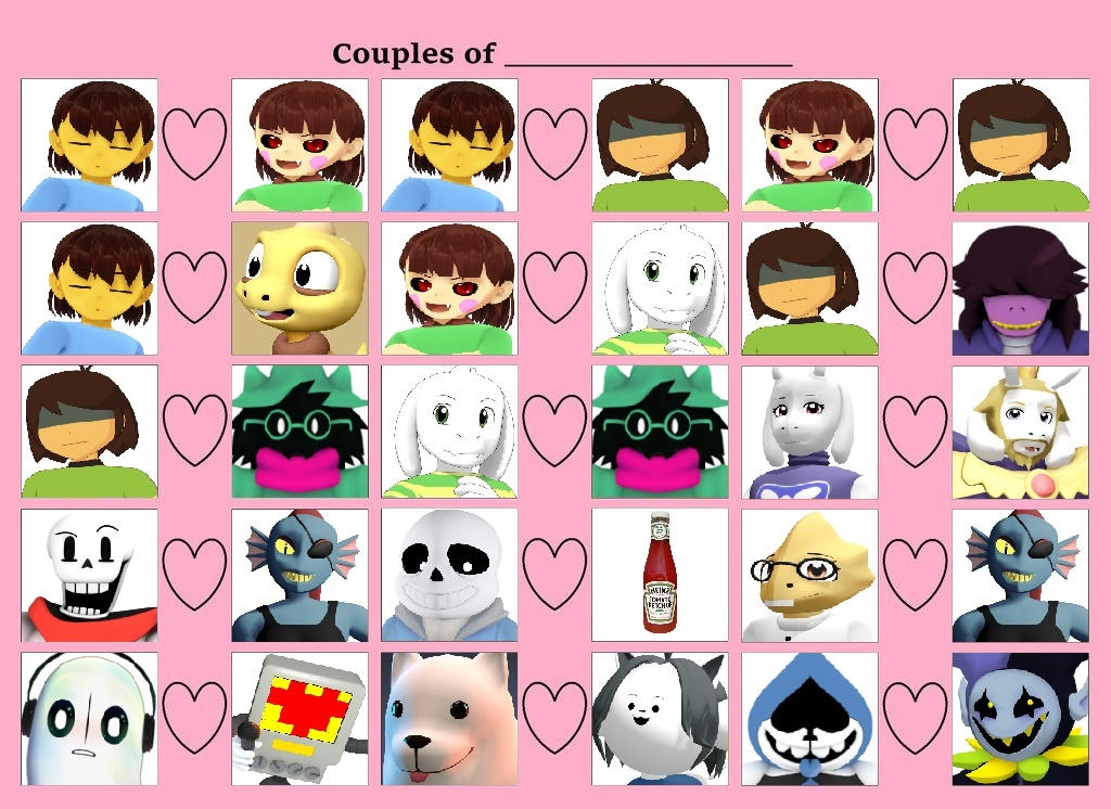 MY UNDERTALE SHIPS by FREDDY-X-PUPPET on DeviantArt