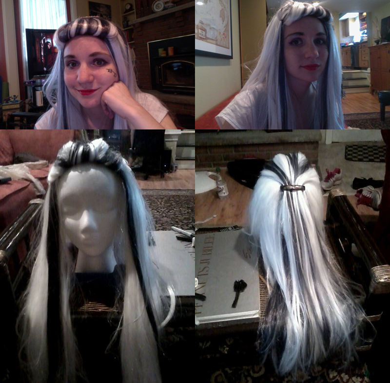 Frankie Stein Wig Progress