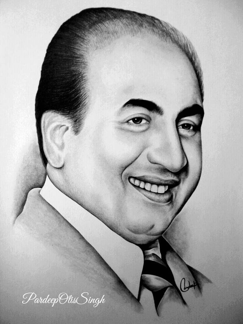 Muhammad Rafi Pint MUSIC PERSONIFIED MOHAMMED RAFI @pardeepotissingh by PardeepOtisSingh ...
