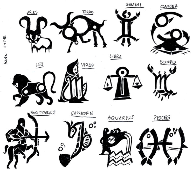 Zodiac Symbols by GEATHJERK on DeviantArt