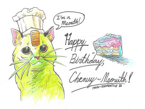 Happy Bday, Chewy-Meowth