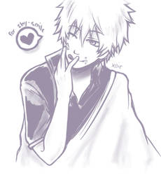 Gintoki for shy-smile