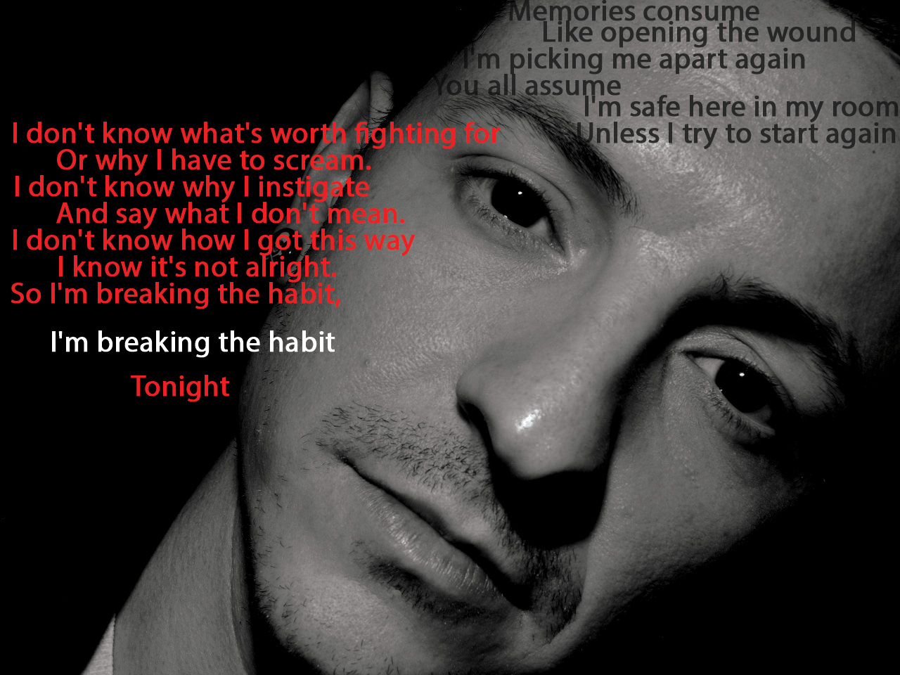 Chester Bennington Breaking The Habit By Elixirtehcupcake On Deviantart