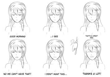 Manga Style Facial Expressions Part 1