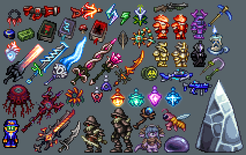 Every terraria boss stitched together by CreativeCaleb on DeviantArt