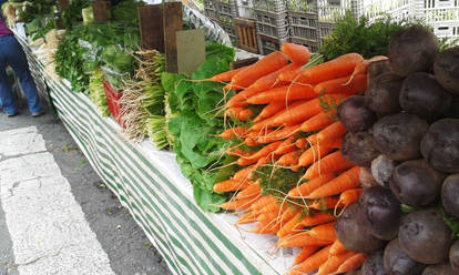 Legumes na feira