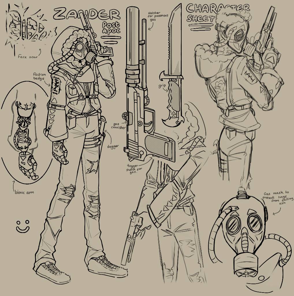 Undawn Ripper Post-Apocalypse Character Design by TobyAcorn on DeviantArt