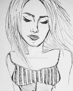 Sketching of Woman  [edited]