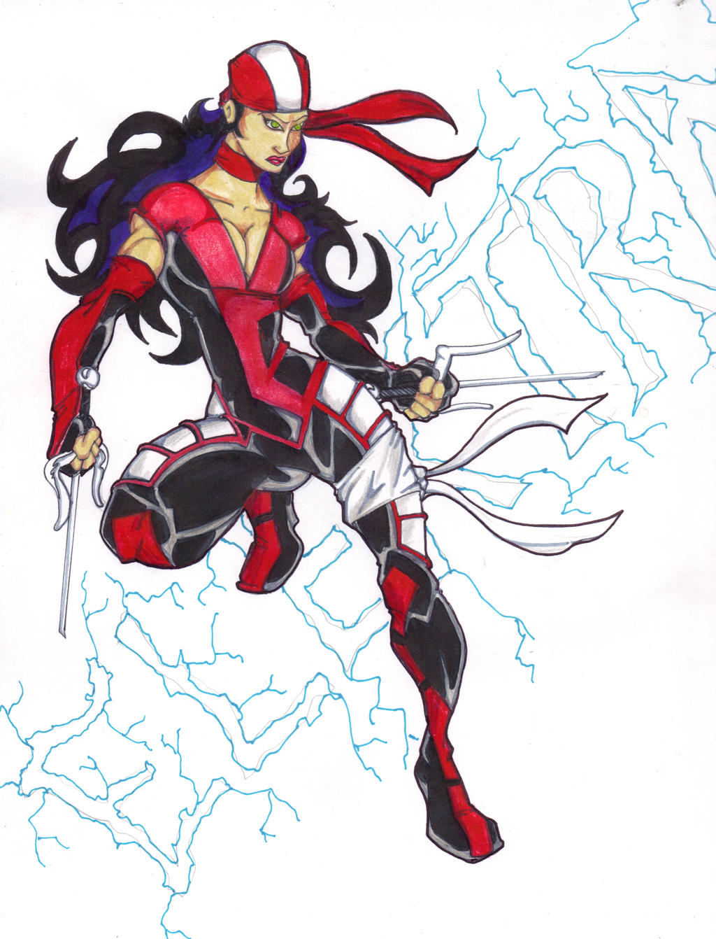 Costume Redesign: Elektra by FrischDVH on DeviantArt
