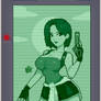 Jill Resident Evil 3 pixel art