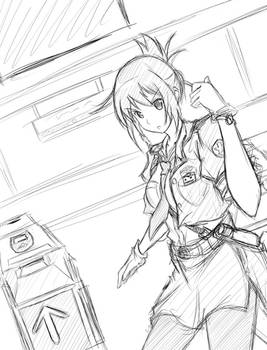 Sketch - Rail Wars! Aoi Sakurai again