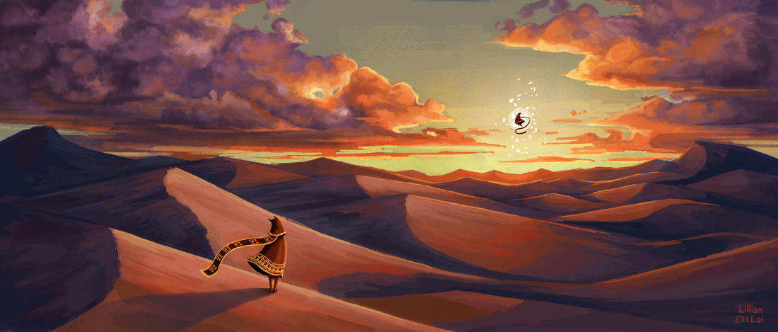 Celestyal journey. Journey (игра, 2012). Пустыня живопись. Journey пейзажи. Journey арты.