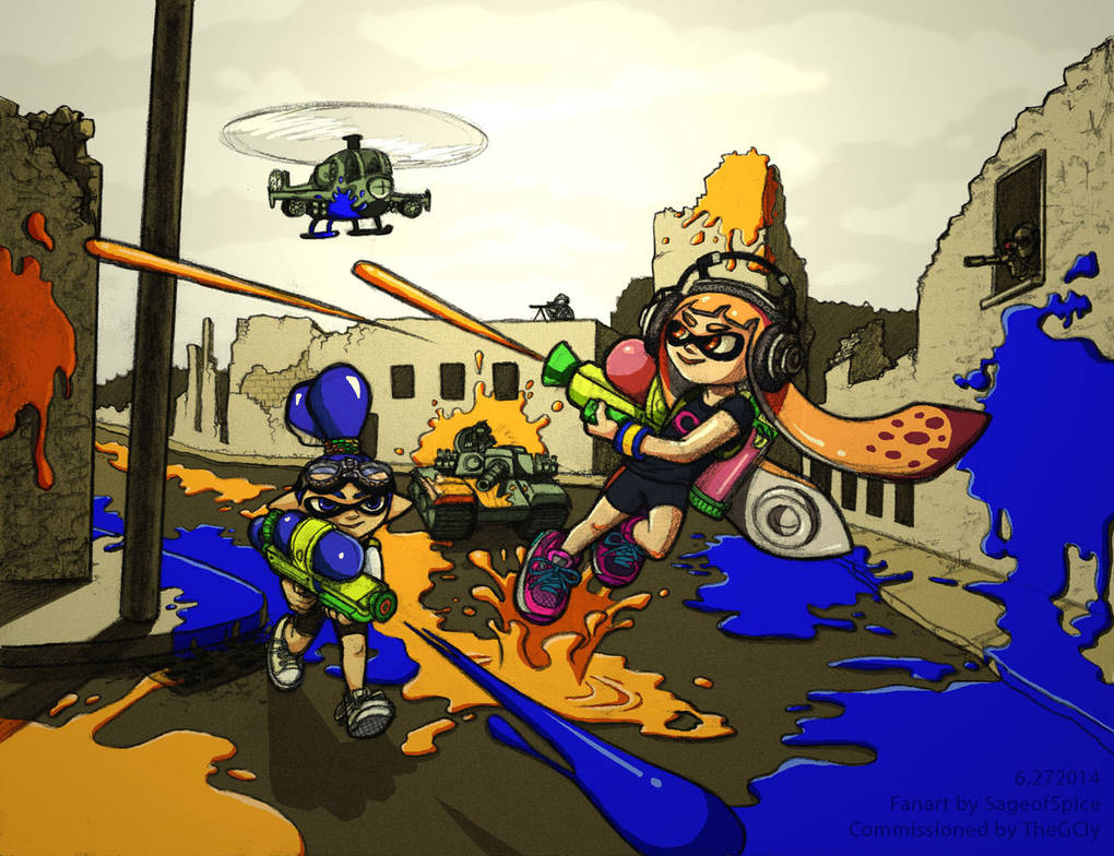 Splatoon vs. The Platoon by SpinninSpider on DeviantArt