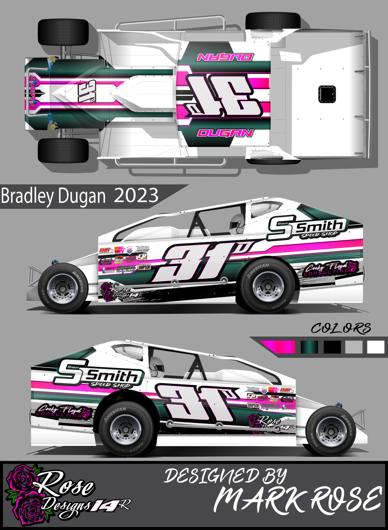 Bradly Dugans 2023s3 Iracing Big Block Wrap by RoseDesigns14R on DeviantArt