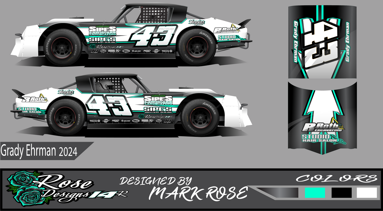 Street Racing Graph Grady Ehrman's 2024s1 iracing dirt street stock by RoseDesigns14R on ...