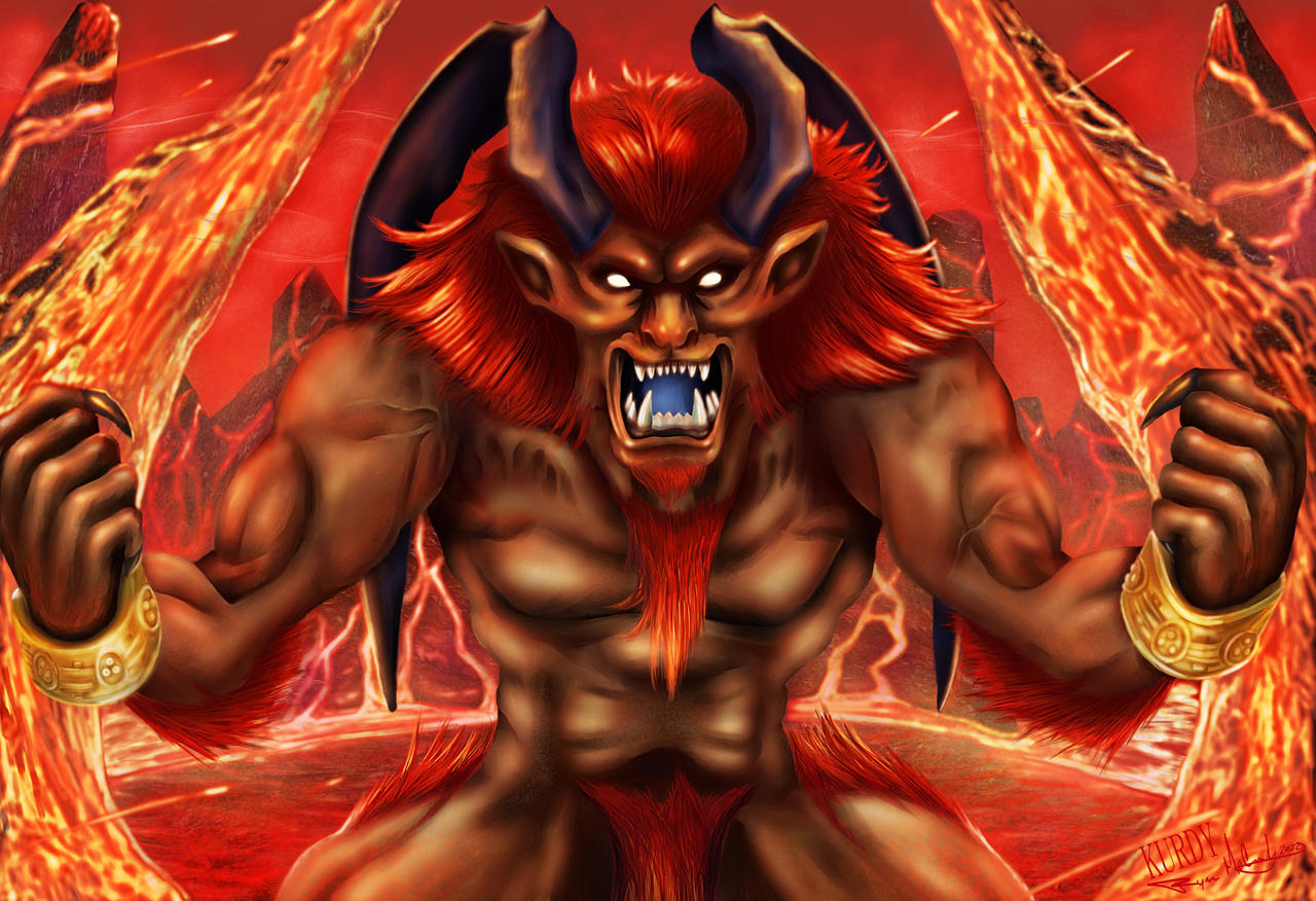 Simple Ifrit Ifrit by lKurdyl on DeviantArt