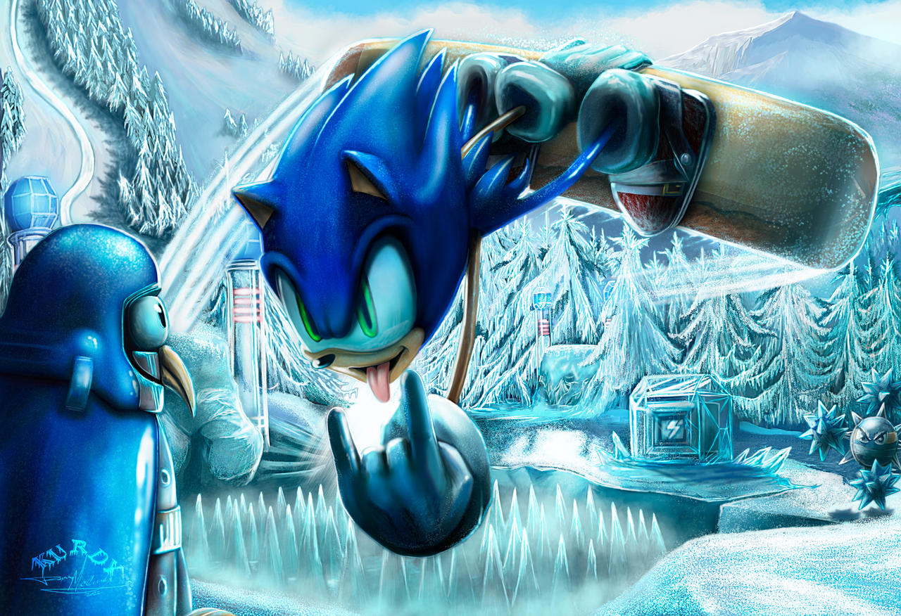 Sonic ( Ice Cap Zone ) by lKurdyl on DeviantArt