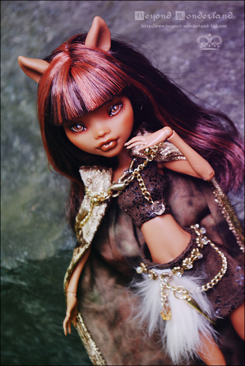 Clawdeen Wolf Forest Princess OOAK repaint redress