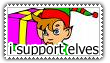 I Support Elves Stamp