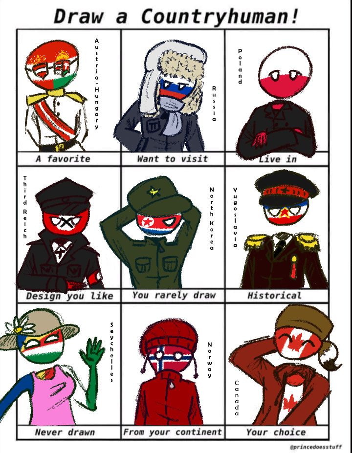 Custom Country Humans Draw a Countryhuman! by ThePCookie on DeviantArt