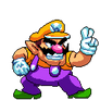 Wario Idle Stance