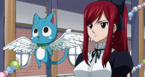 Maid Erza with Happy