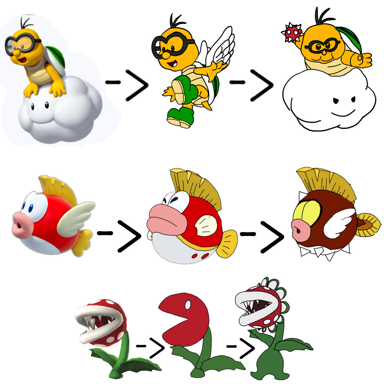 Enemies In Mario More Mario Enemies Revolutions! by Artforfans on DeviantArt