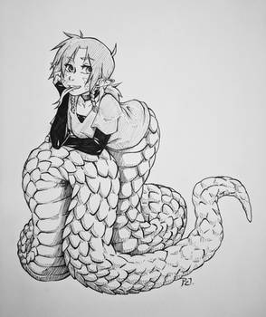 Inktober 2018 Day 19- Lamia Robyn