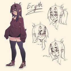 Eryth Reference Sketch- New Character!