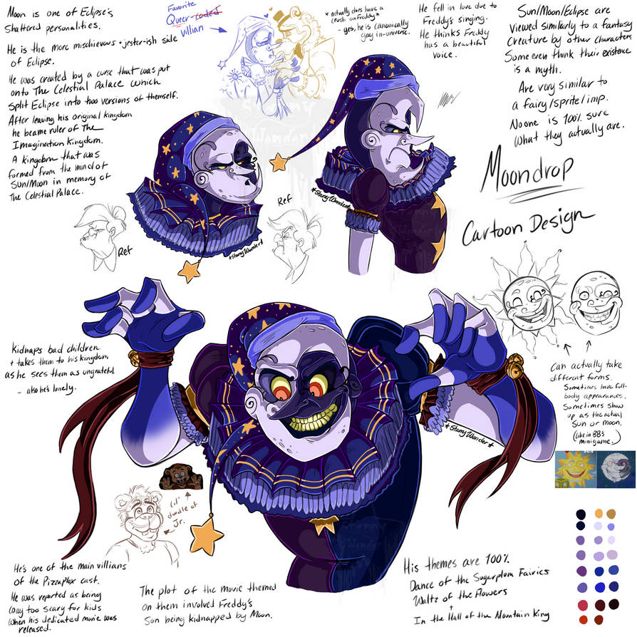 Moondrop Cartoon Ref~ FNaF SB by StarryWonder355 on DeviantArt